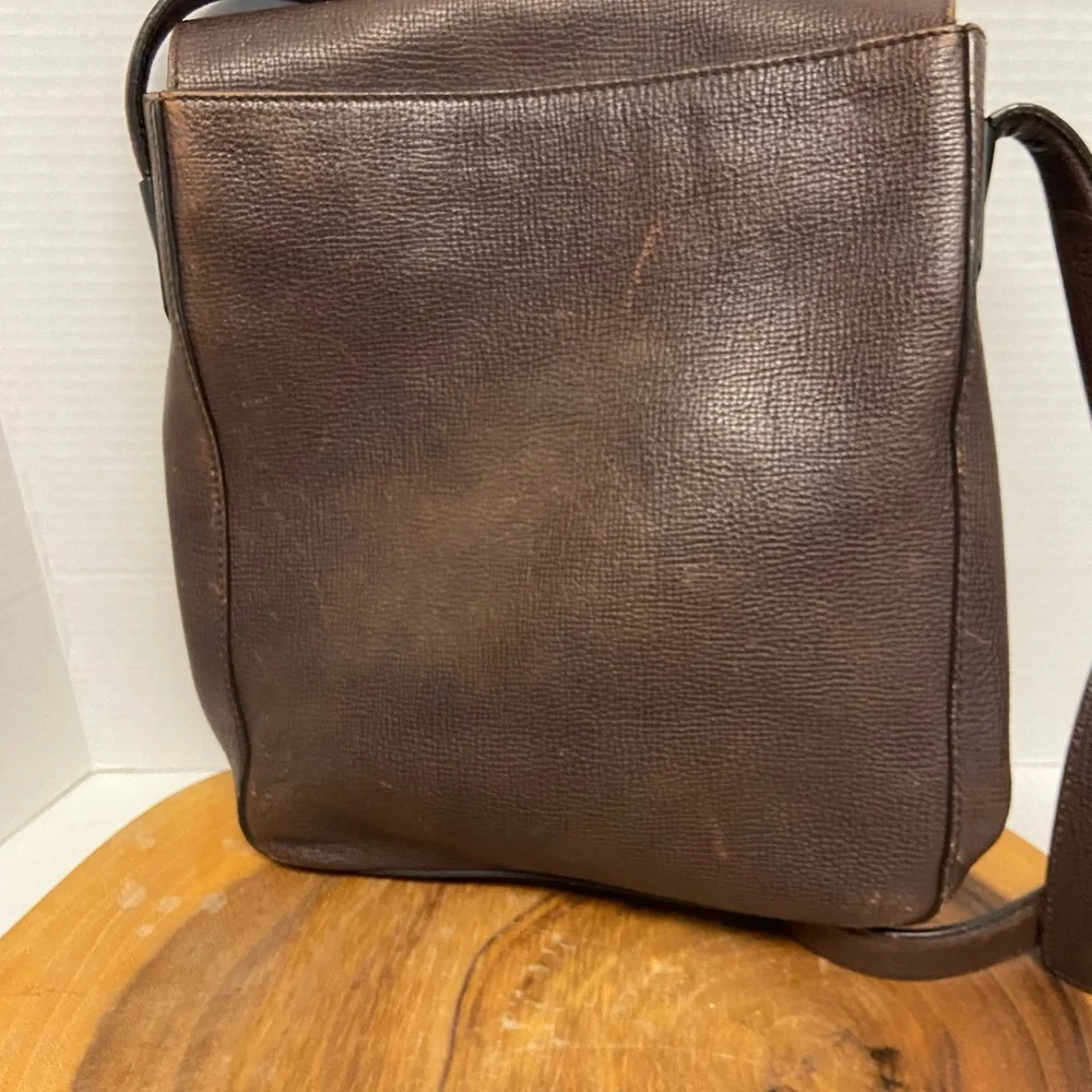 Salvatore Ferragamo Pebbled Leather Unisex Crossbody